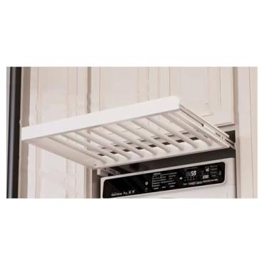 Imagem de Hhsdyl Suporte Retrátil para Calças Roupeiro, Cabide Retrátil Calças Acima Máquina Lavar, Organizador Secagem Roupeiro Poupar Espaço,White rebound,7rod 49cm