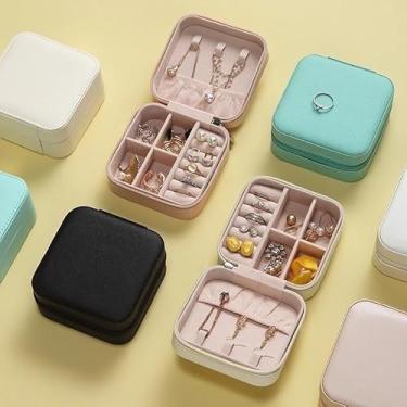 Imagem de Kit 3 Porta Jóias Portátil Compacto Bolsa Organizador Viagem