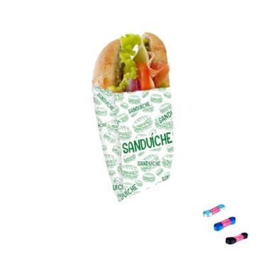 Imagem de Kit Saco Sanduíche Fundo Reto Festcolor 100 Unidades + Fita Cetim 15mm x 10 Metros