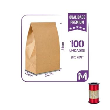 Imagem de Kit Saco de Papel SOS M 80x45cm e Fita Cetim Rolo 4mmx100mts