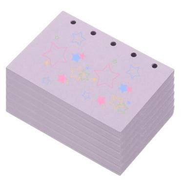 Imagem de PATIKIL Papel colorido de folhas soltas, 10,4 cm x 7,6 cm (A8), 300 folhas, 5 furos, 150 g/m², refil de fichário em branco, suprimentos de papel para escritório, anotações, planejador, caderno, diário