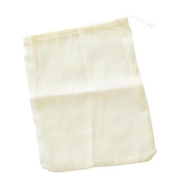 Imagem de ZJchao Saco de Filtro de chá Saco Chinês Infusor de chá Multifuncional Ajustável Algodão Cordão Decocção para Preparar e Ervas (20 * 25cm)