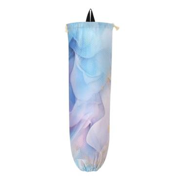 Imagem de GAIGEO Pacote com 2 suportes artísticos para sacolas de compras, organizador de sacolas plásticas, bolsa de armazenamento de parede