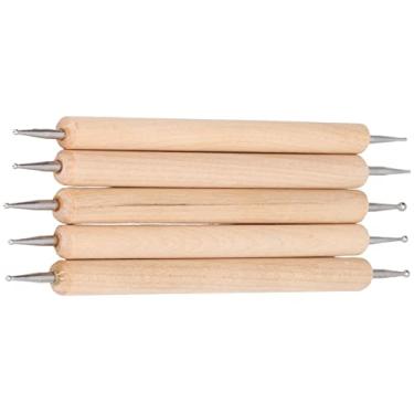 Imagem de YOUTHINK Conjunto de Caneta de Gravação de 5 Peças, Ferramentas de Cerâmica e Cerâmica Rastreamento de Extremidade Dupla Canetas de Recorte de Madeira para Transferência de Carbono, Papel, Pintura Rupestre, , Argila, Artesanato, Relevo