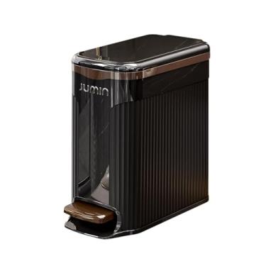 Imagem de Bothyi Lixeira de Cozinha com Pedal, Organizador de Papel e Lixo 2 em 1 para Casa, Escritório e Estudo, Preto