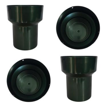 Imagem de Cachepot Aluminio Boca Larga Verde Anodizado Para Plantas