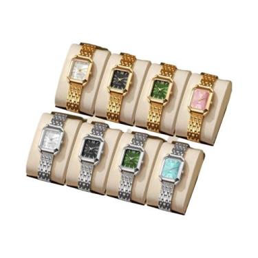 Imagem de Relógio De Pulso Feminino De Quartzo Retangular Casual Para Mulheres E