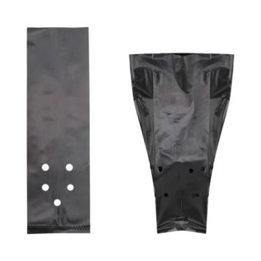 Imagem de Sacos De Plástico PE Pretos Para Plantio De Mudas, 50 Peças, Vaso Resp