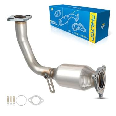 Imagem de PHILTOP Conversor catalítico frontal de substituição de alto fluxo para 2008-2012 chevy Malibu 2.4L, 2009 Aura 2.4L conversor catalisador de aço inoxidável 16577 compatível com EPA