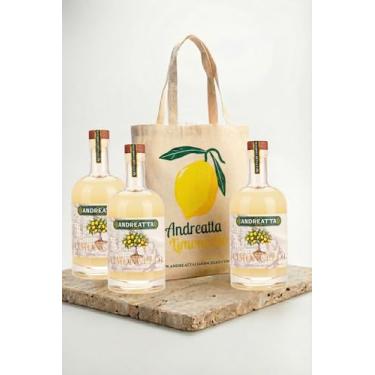 Imagem de Kit Tre | 3 Garrafas de Andreatta Limoncello 750ml + Ecobag Exclusiva | Estoque para Celebrações & Estilo Sustentável