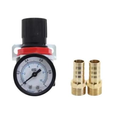 Imagem de Regulador De Pressão Pneumático De Ar Comprimido Com Rosca BSP De 1/4"
