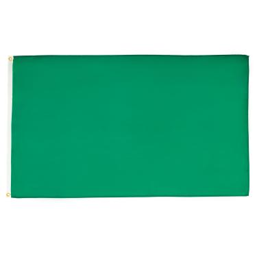Imagem de AZ FLAG - Bandeira verde do oficial de corrida - 2 x 3 pés - Faixa de corrida de poliéster 100D com dois ilhós de metal - Resistente ao desbotamento - Cores vivas - 2 pés x 3 pés - 90 x 60 cm