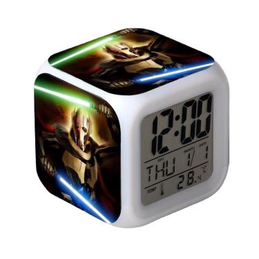 Imagem de Despertador digital LED Force Awakens Square 8x8x8cm