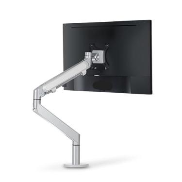 Imagem de BEGWVDJTP Suporte para monitor braço pneumático computador LCD desktop suporte elevado OZ-1 base de mesa rotação universal (prata)