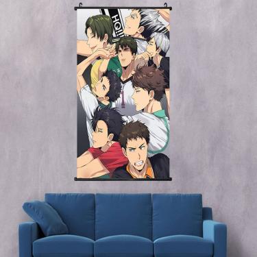 Imagem de Pintura de parede em tela Haikyuus Kotaros Bokutos Anime