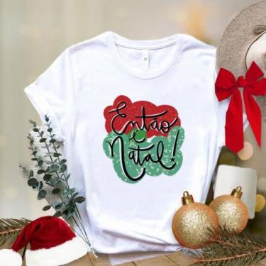 Imagem de Camiseta Natal Personalizada Baby Look e Tradicional Estampa Temática 