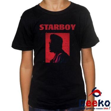 Imagem de Camiseta Infantil The Weeknd 100% Algodão Starboy Geeko - DNA Geek, Pr