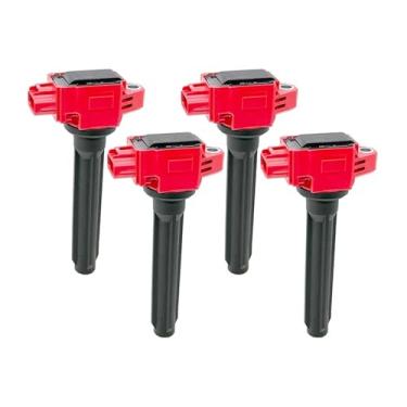 Imagem de Bobina de ignição (4 peças) compatível com Mitsubishi Outlander 2.4L L4 4J 121832A062 FK0443 UF814 UF-814 - Substituição da bobina de ignição