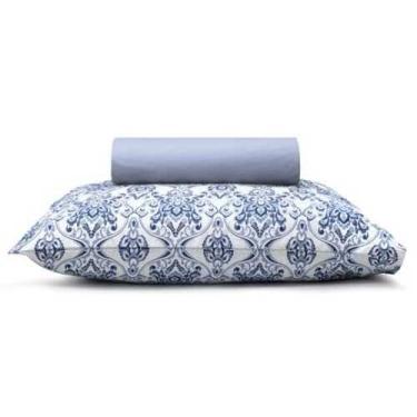 Imagem de Jogo de lençol micro percal santista 3 pçs queen wilma