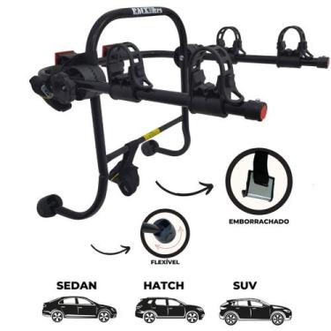 Imagem de 10 - Suporte para bike Transbike para 2 bicicletas Sedan Hatch MTB Spe