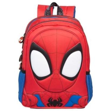 Imagem de Mochila Spidey Passeio Infantil Detalhada Com Laterais Para Garrafa-Masculino