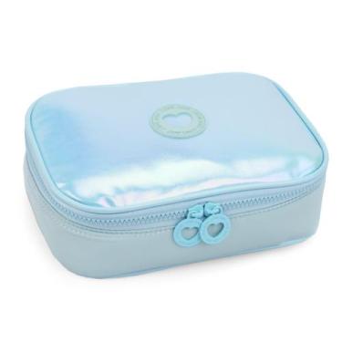 Imagem de Estojo Grande Box Escolar Bolsinha Menina Color Matelasse - Denlex, Ve