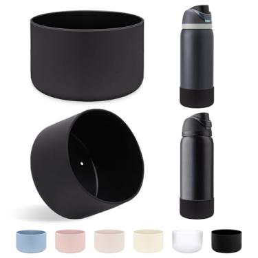 Imagem de LUCKINEE 2 peças de base protetora de silicone para bota Owala FreeSip Twist and Flip Flask 947 ml e mais outras garrafas de água com diâmetro inferior de 8,4 a 8,7 cm