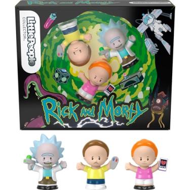 Imagem de Little People Collector Rick and Morty TV Series Special Edition Set in a Display Gift Box for Adults & Fans, 3 Figures