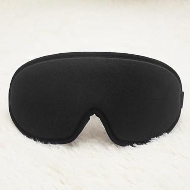 Imagem de Máscara de dormir para dormir de lado, soquete de olho 3D com bloqueio de luz - Máscara de olho de tecido macio respirável confortável para homens e mulheres, alça ajustável para cochilos de viagem em