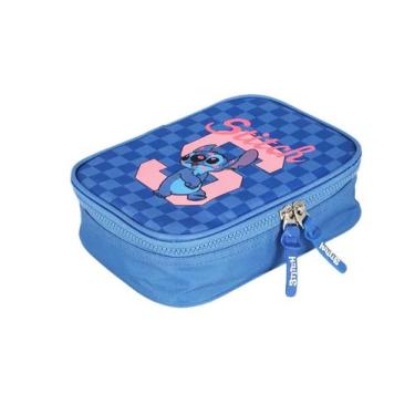 Imagem de Estojo Jumbo Disney Filme Stitch Meninas Escolar Original - Luxcel