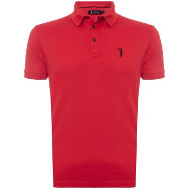 Imagem de Camisa Polo Aleatory Lisa Algodão Pima Masculina-Masculino