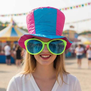 Imagem de Fantasia Carnaval Bloquinho Cartola E Oculos Gigante