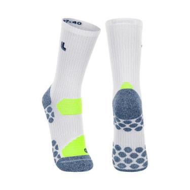 Imagem de Meia Lupo Sport Cano Longo Fitness Ciclismo Trilha, Branco, 41-44