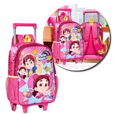 Imagem de Mochila Infantil De Carrinho Rodinha Maria Clara & Jp - Rosa