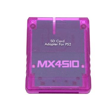 Imagem de Generic Adaptador de Cartão de Armazenamento, Leitor de Cartão de Memória Profissional para Conexão de Slot Mx4sio, para Jogadores de Console de Jogos, Material Abs 1 Peça (Roxo Translúcido)