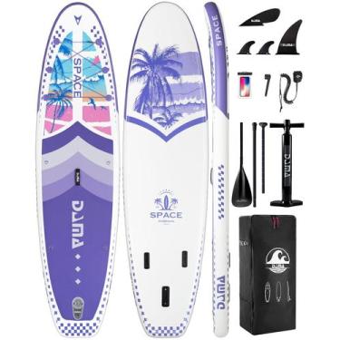 Imagem de Prancha de remo inflável DAMA 11'x34x15cm para adultos com acessórios