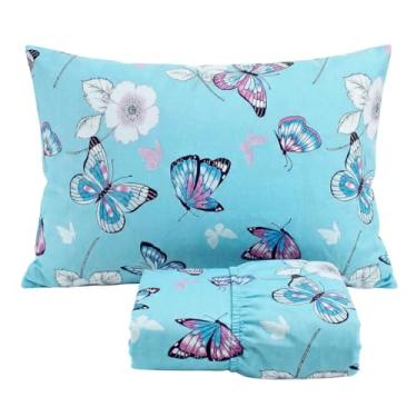 Imagem de Jogo de Lençol Cama Solteiro Malha 100% Algodão 2 Peças Estampado Com Elástico Toque Macio Cozzilar (Modelo 2)