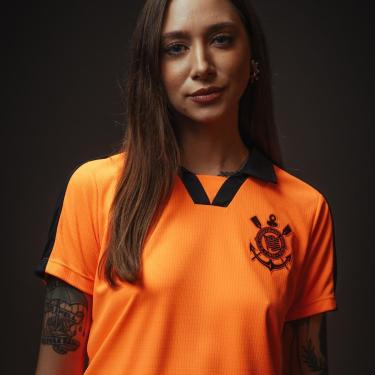 Imagem de Camisa Polo Corinthians SCCP Block Laranja Feminina-Feminino