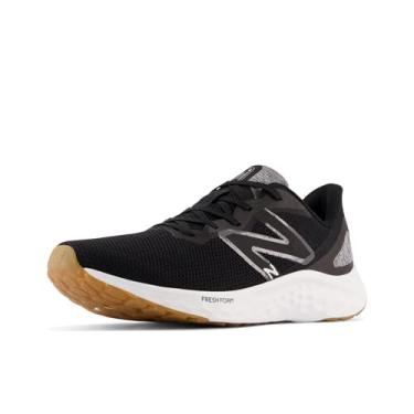 Imagem de New Balance Tênis de corrida masculino Fresh Foam Arishi v4, preto/prata metálico, 39 largo, Preto/prata metálico, 9 Wide
