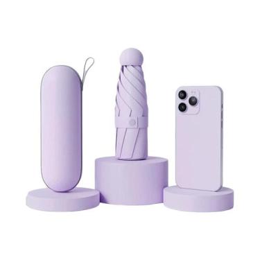 Imagem de Mini Guarda-Chuva Portátil Com Proteção UV, Anti-Uv Para Dias Ensolara