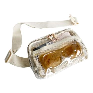 Imagem de pochete, Bege, 8.3" x 2" x 5.5", Minimalista