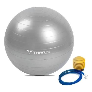 Imagem de Bola Suíça Pilates Thanus 55Cm Com Bomba 150 Kg Ginástica Yo