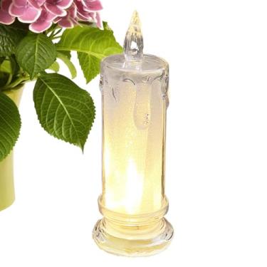 Imagem de Velas Tremeluzentes | Candelabros Iluminados a Pilhas - Velas Que Não Precisam De Chama - Para Mesa De Jantar Lareira Festas Aniversário Natal E Para Uso No