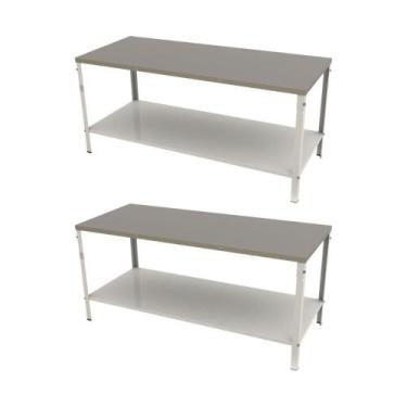 Imagem de Kit - 2 Mesa Panificadora Desmontável 900x870x1900 M-190 - Braesi