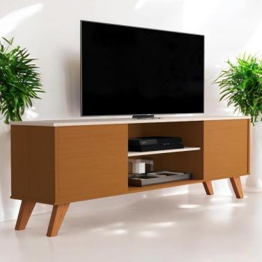 Imagem de Rack Tvs 60 Polegadas Monte Argentino Cedro Off White