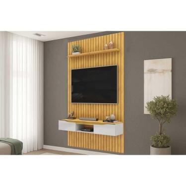 Imagem de Painel Home P/ Tv Isac 183x240cm Cedro/bali - Dj Móveis