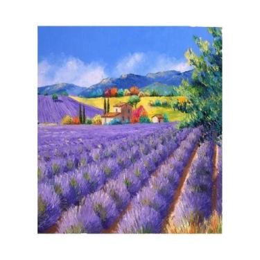 Imagem de Quebra-Cabeça De 500 Peças 46x28cm Com Pintura a Óleo De Paisagem, Bri