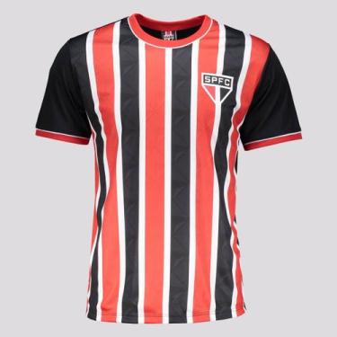 Imagem de Camisa São Paulo Classmate Preta e Vermelha - Braziline, GG