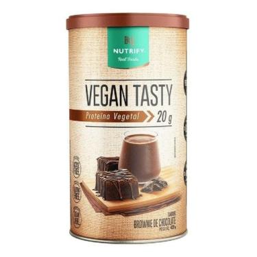 Imagem de Vegan Tasty 420g Nutrify - Whey Vegan Proteína, Brownie de Chocolate