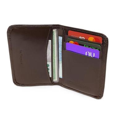 Imagem de Carteira Porta Cartões Masculino Feito De Couro Cnh Rg - Le Voyage